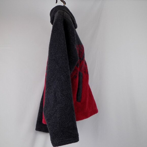 Free Tech Men Size S Gray and Red Lined Jacket Pockets Collar Long Sleeves - Picture 4 of 6